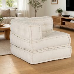 3-Piece Modular Sofa in Cream Fabric - Specifications
