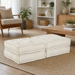 Dimensions and Specs of the Cream Modular Sofa Unit Set