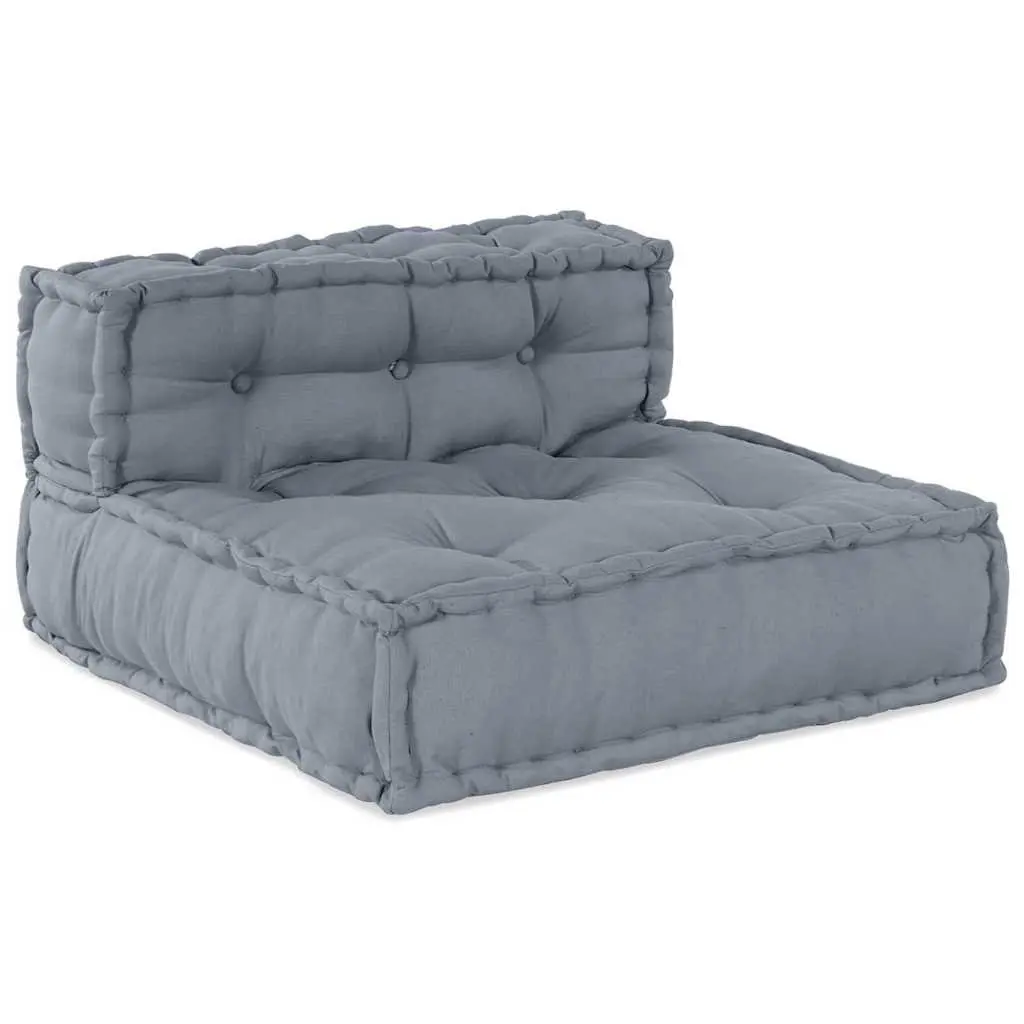 Modular Sofa Unit Indoor Outdoor Grey Fabric Corner Lounge Sectional Seating