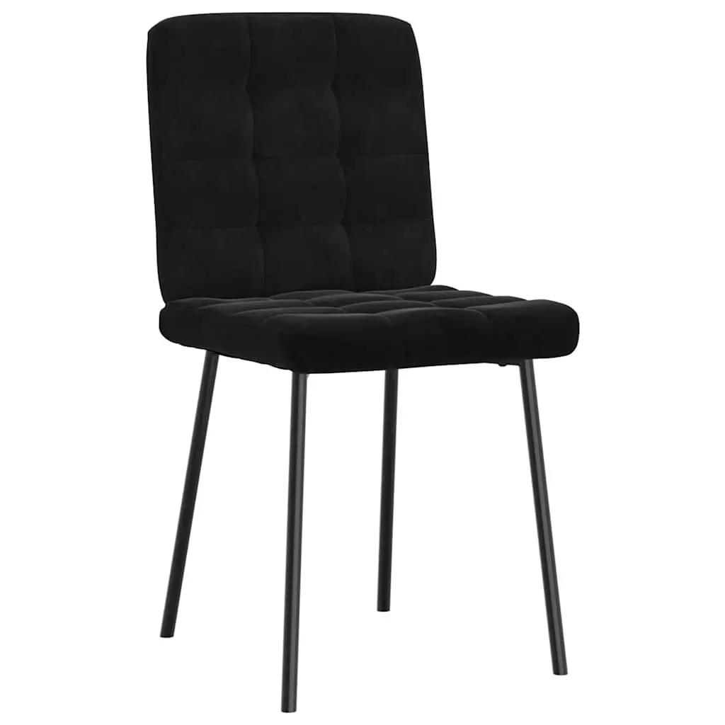 Dining Chairs Kitchen Room Black Velvet 4 Piece Set Modern