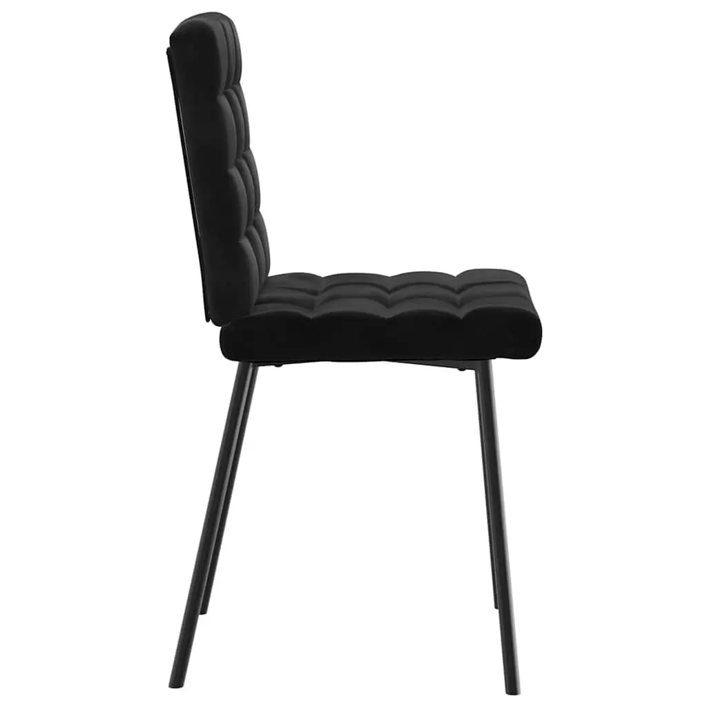 Dining Chairs Kitchen Room Black Velvet 4 Piece Set Modern