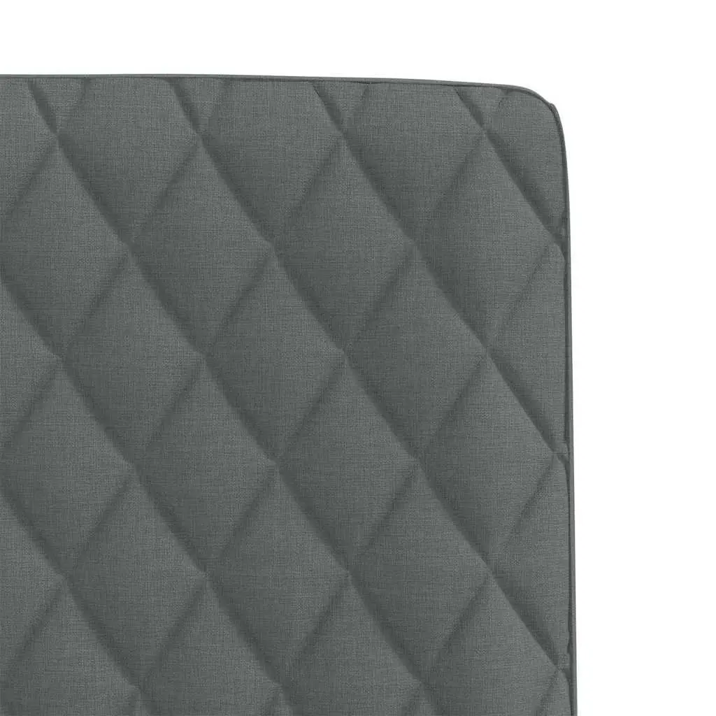 4-Piece Dining Chairs Set in Dark Grey Fabric