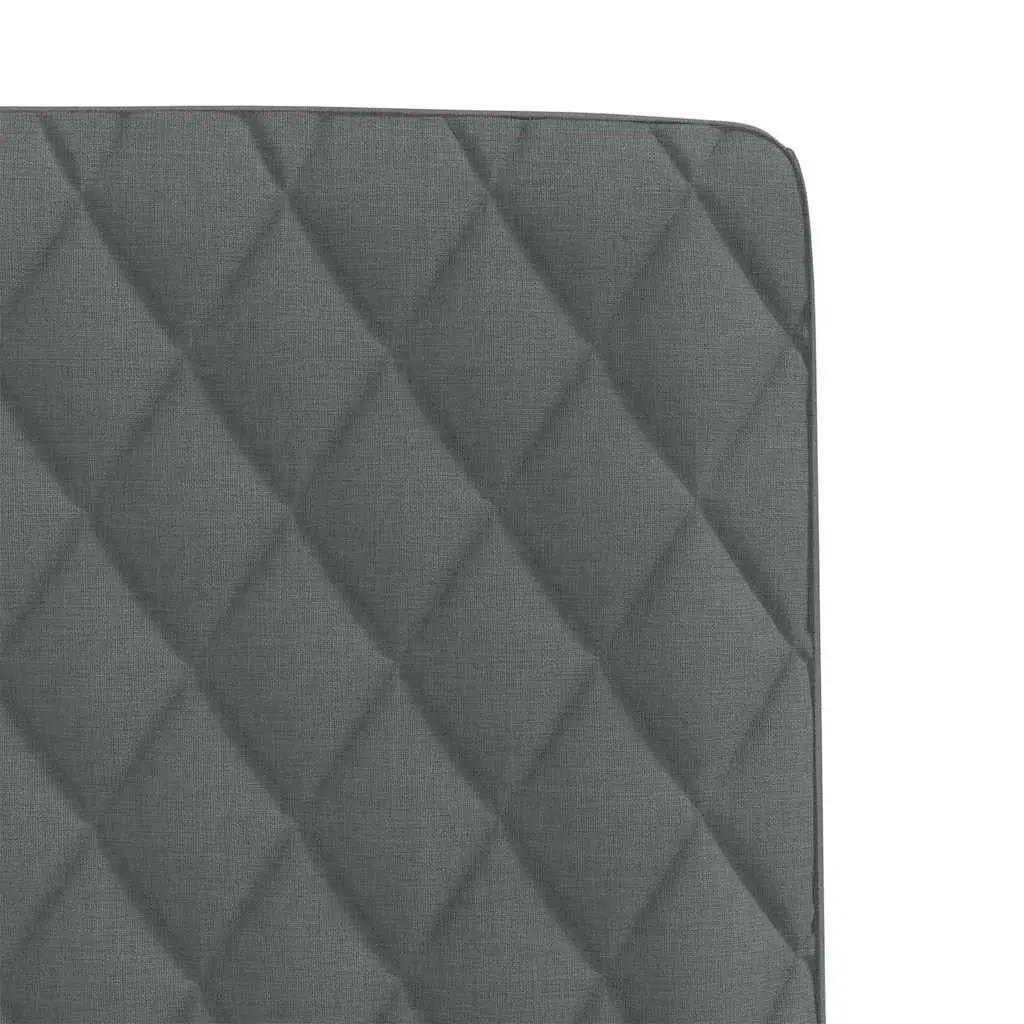 6 Grey Fabric Dining Chairs with Foam Backrest