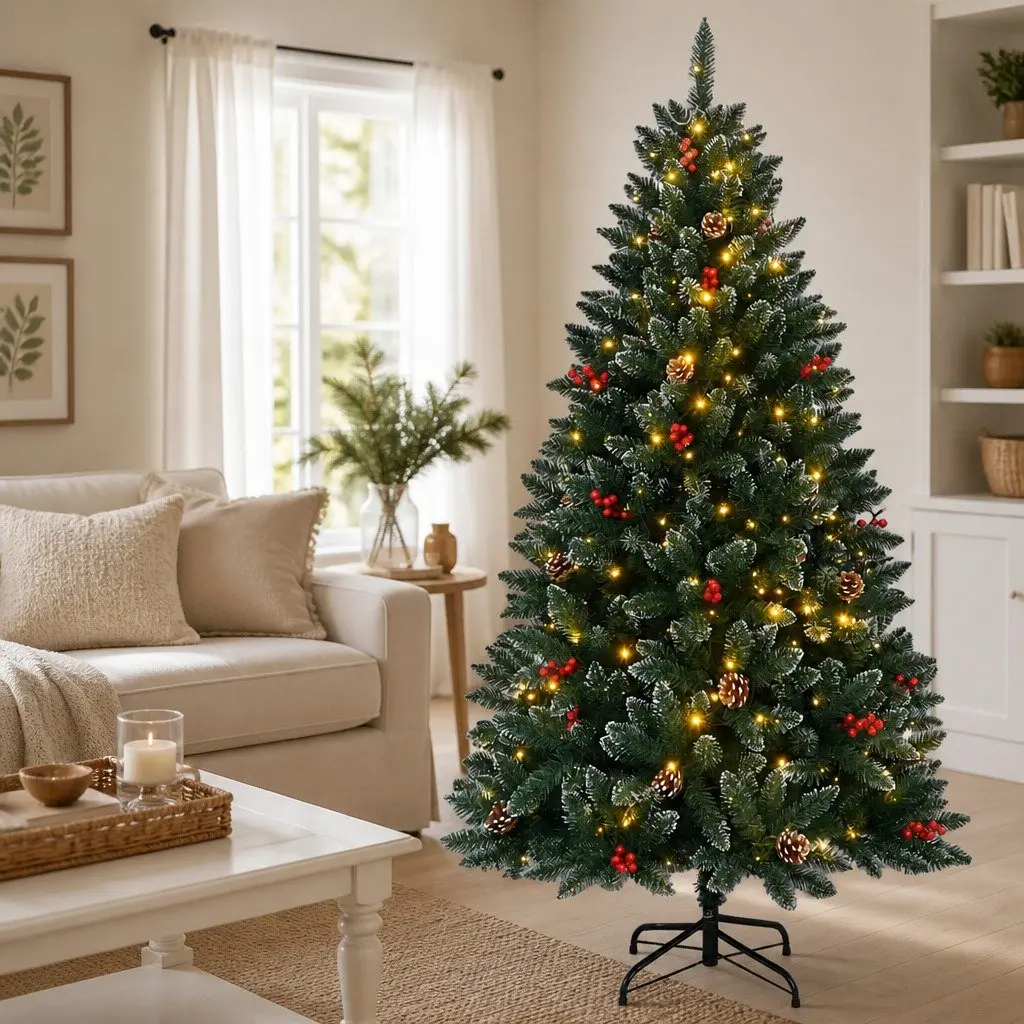 Artificial Christmas Tree for Holiday Decoration 180cm Green