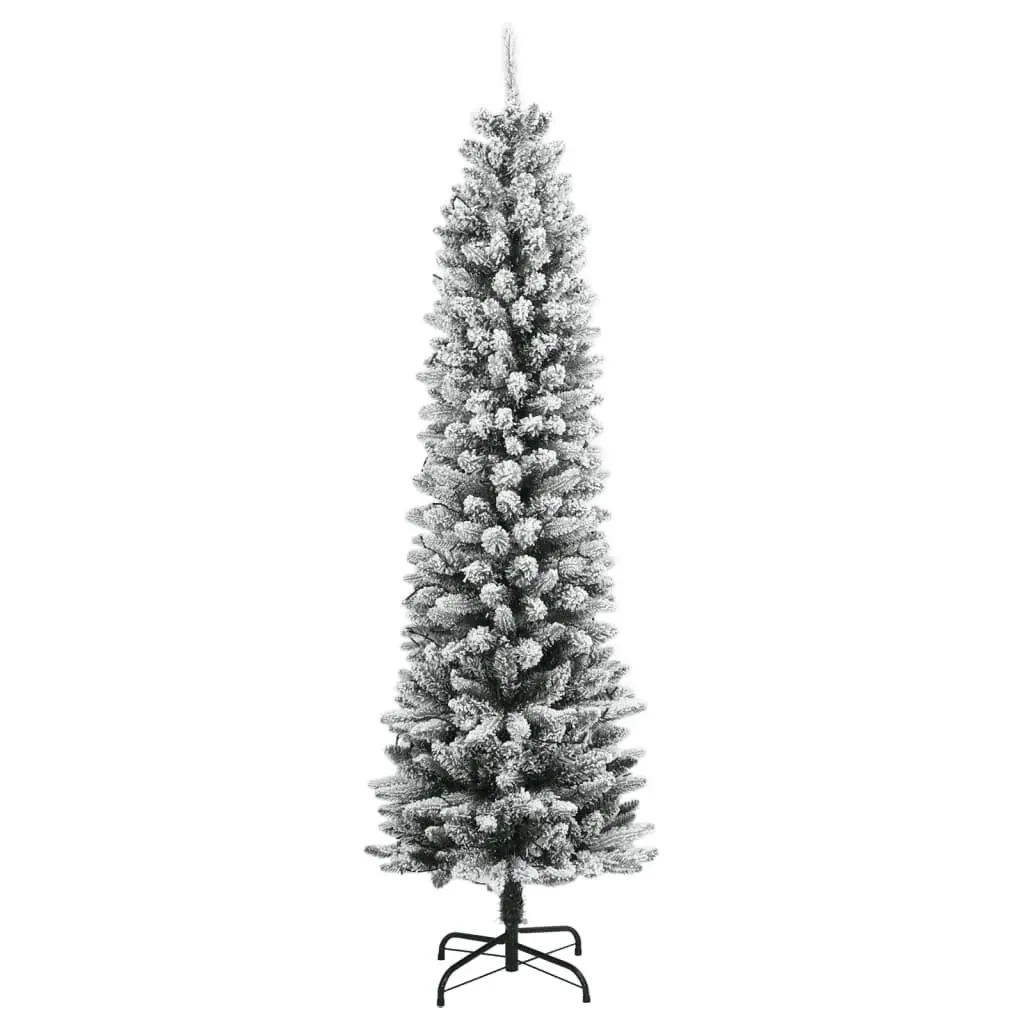 Artificial Christmas Tree Home 240cm Flocked Snow Green
