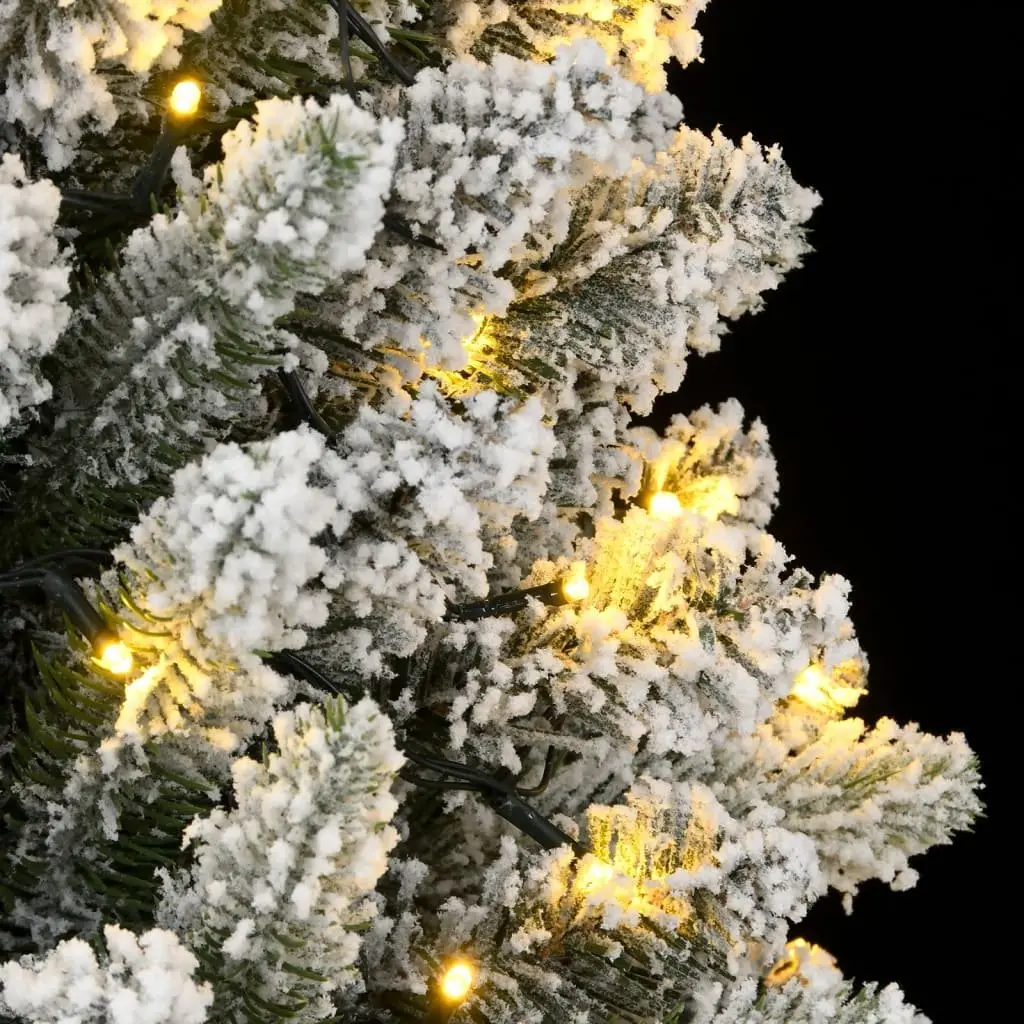 Artificial Christmas Tree Home 240cm Flocked Snow Green