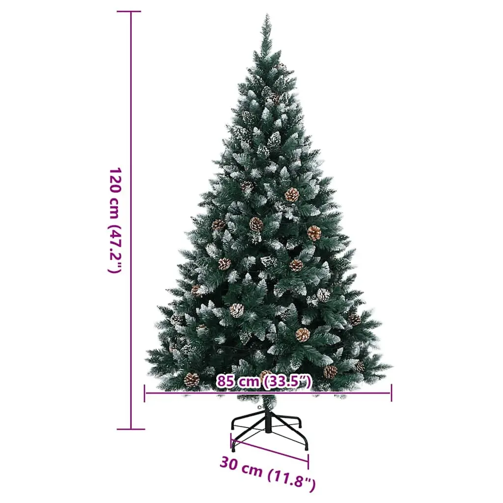 Artificial Christmas Tree 120 cm Green for Home Decoration with 150 LED Lights and 8 Modes
