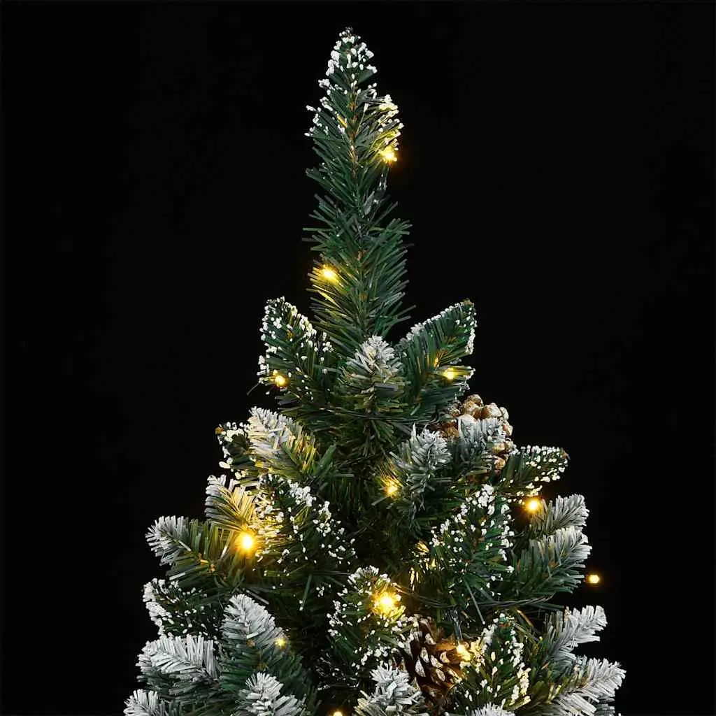 Artificial Christmas Tree Holiday Decor 180cm Green with 300 LEDs