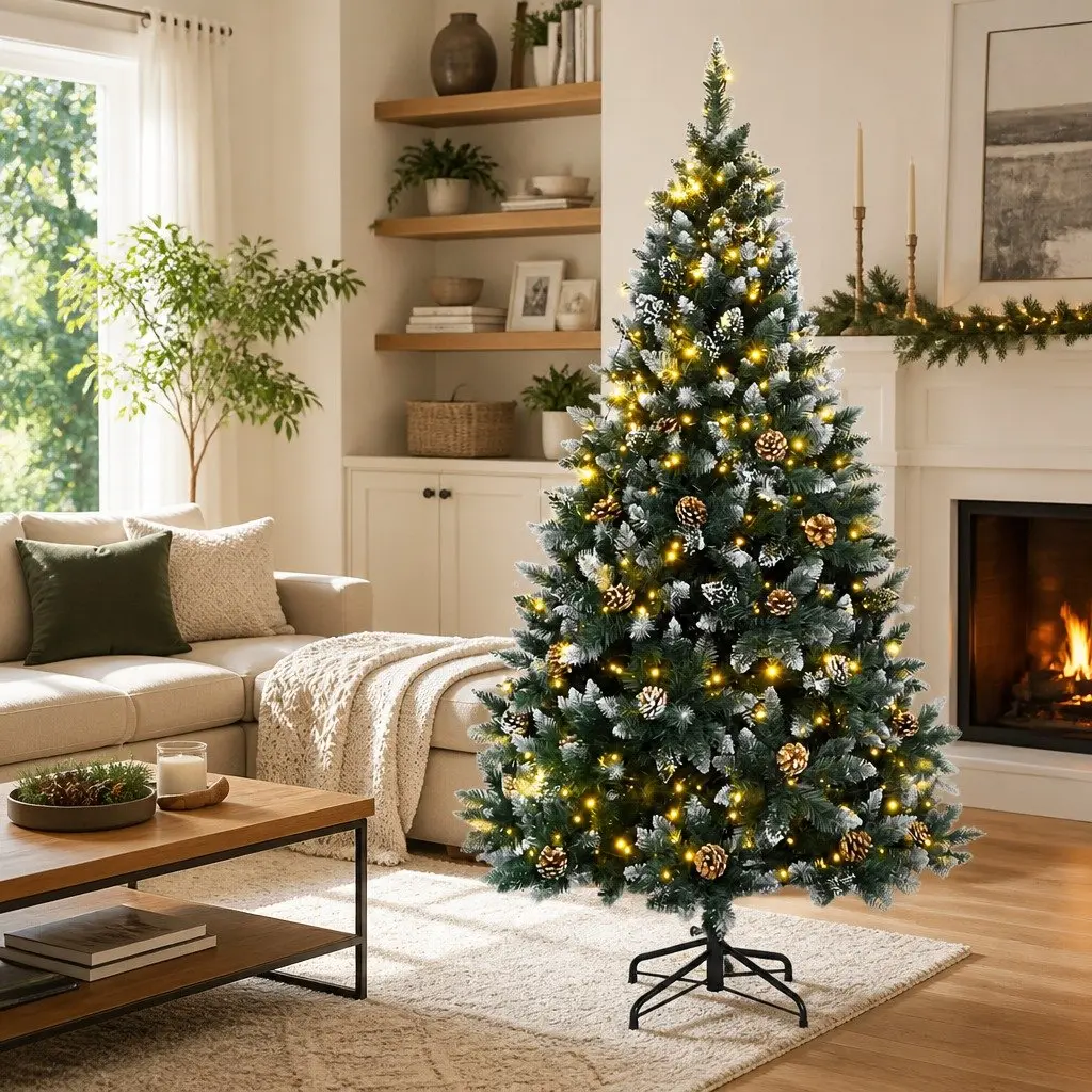 240cm Green Artificial Christmas Tree