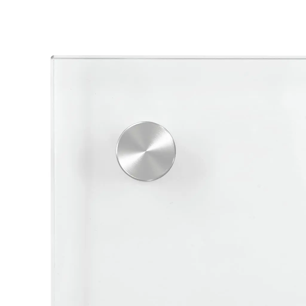 Tempered Glass Kitchen Splash Guard Set of 2 Transparent 80x40cm