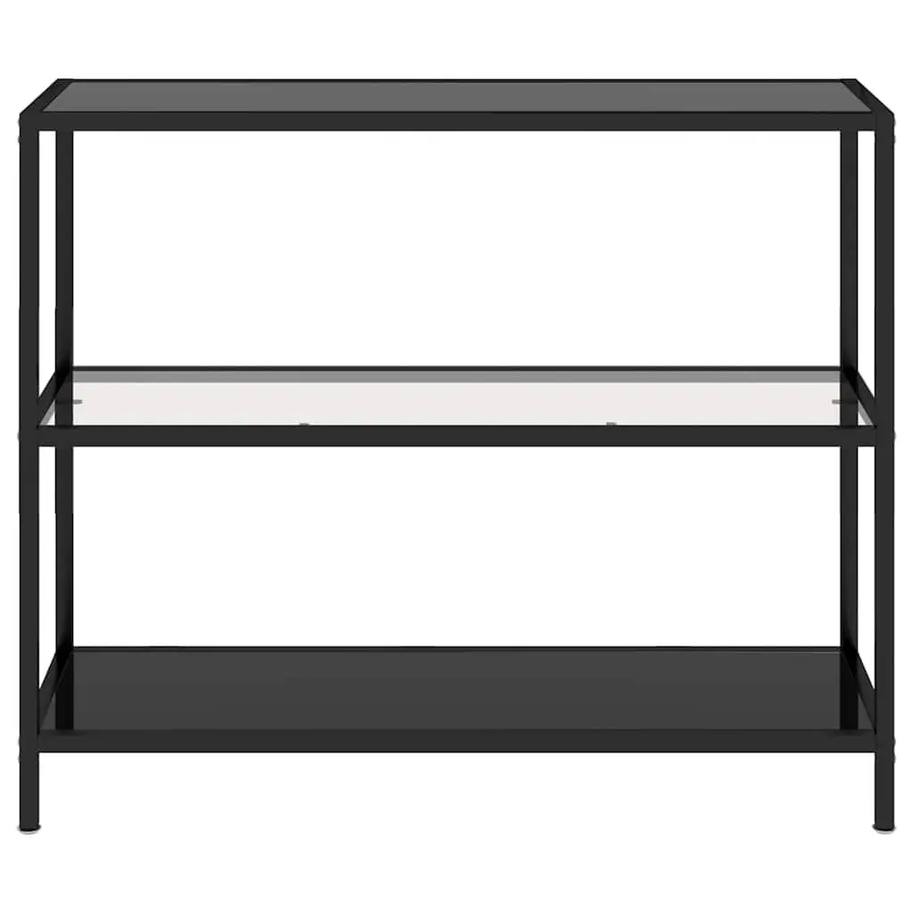 Tempered Glass Shelf Unit Black Corner Storage Display Shelving Furniture Stand