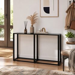 Console Table with Dimensions 140cm W x 35cm D x 75.5cm H
