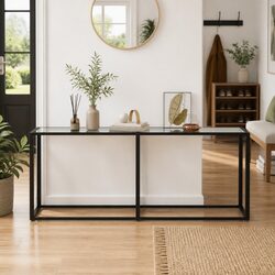Specifications of the 180cm Tempered Glass Console Table