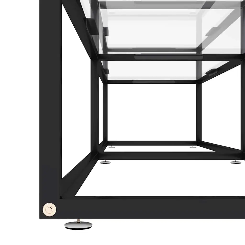 TV Cabinet Living Room 180 x 40 x 40.5 cm Tempered Glass Storage Unit Transparent Media Console