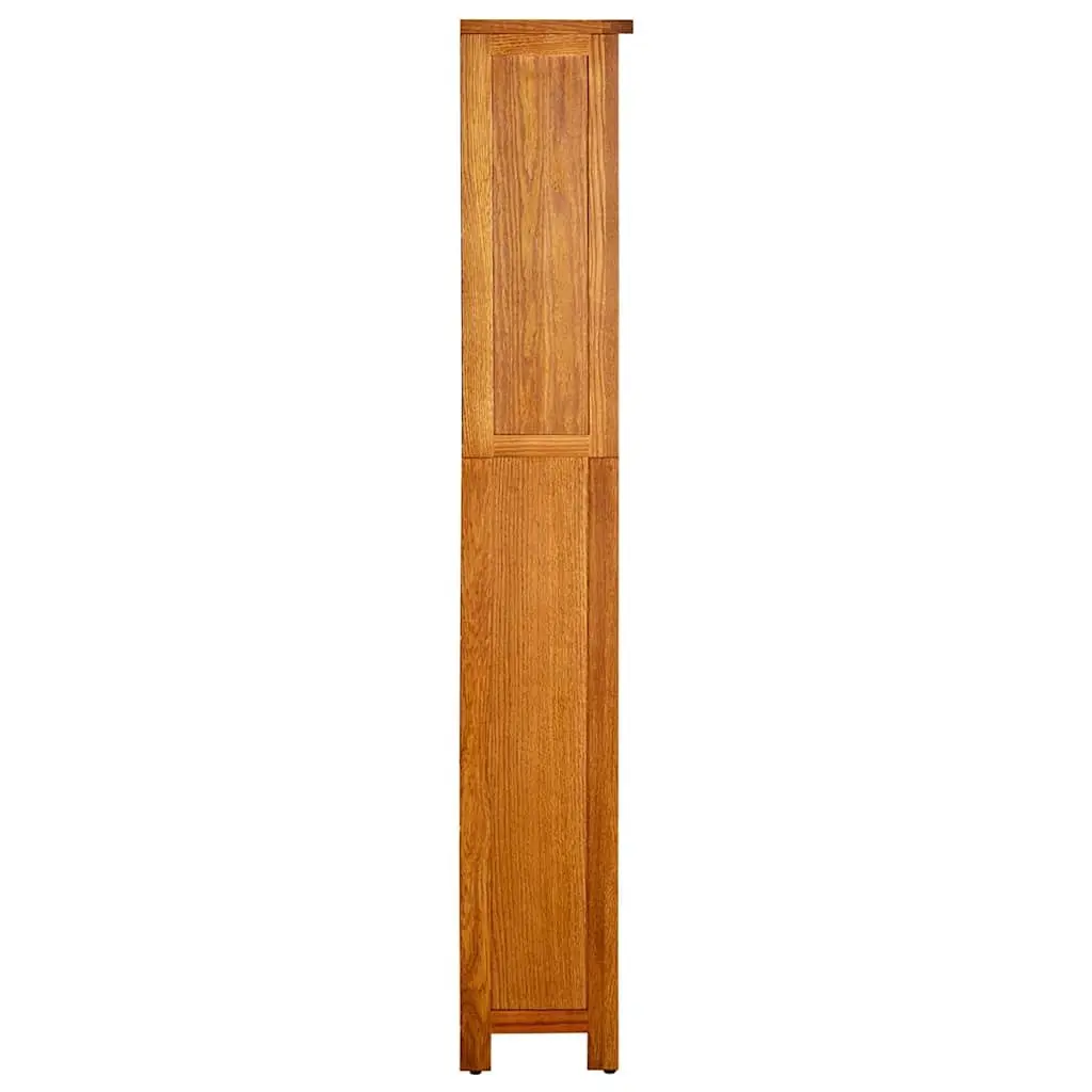 Solid Oak Wood 5-Tier Bookcase