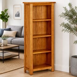 4-Tier Wooden Bookcase - Dimensions 45x22x110 cm