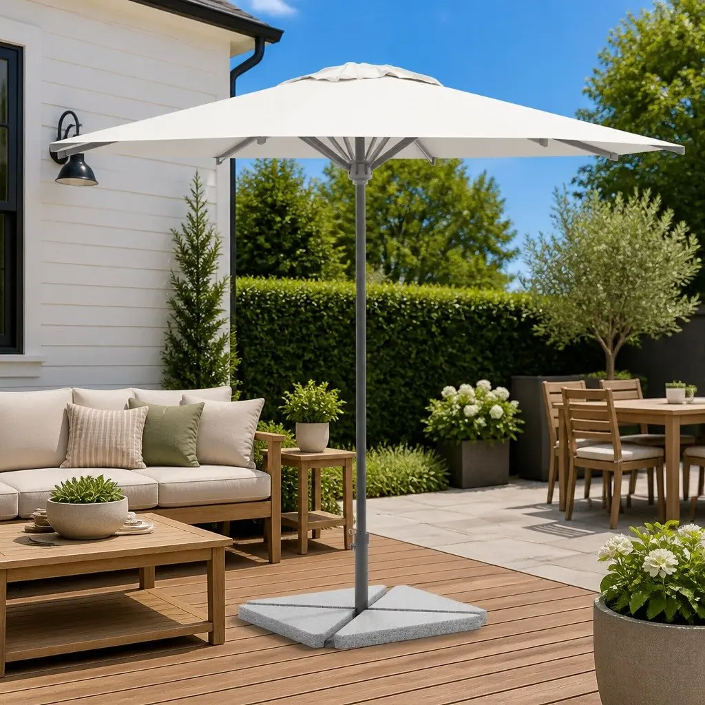 4 Triangular Grey Base Umbrella Weight Plates