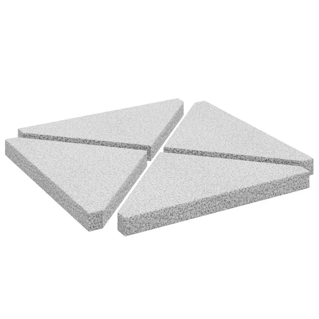 4 Triangular Grey Base Umbrella Weight Plates