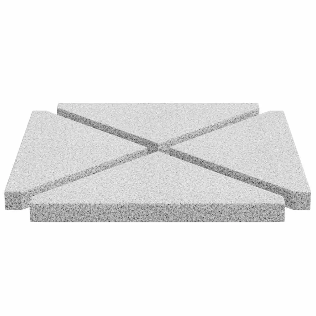 4 Triangular Grey Base Umbrella Weight Plates