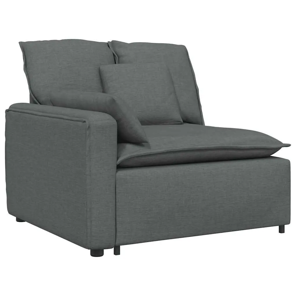 Three-Section Modular Sofa in Grey