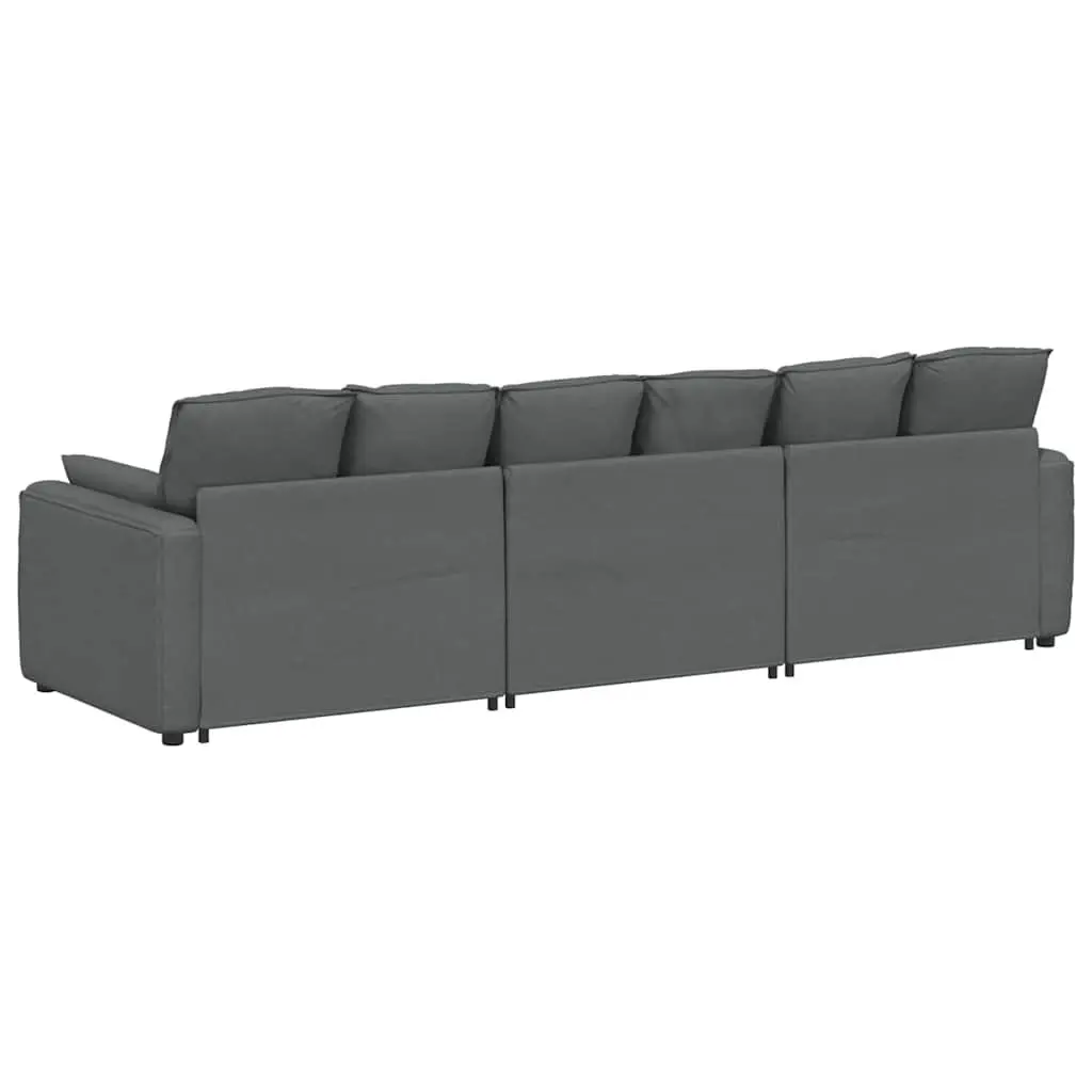 Three-Section Modular Sofa in Grey