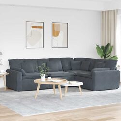 Grey Velvet Modular Sectional Sofa Specifications