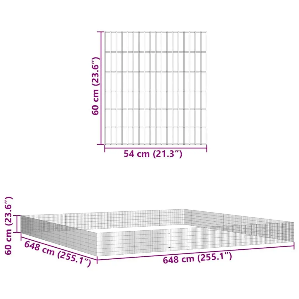 Small Animal Enclosure 48-Panel Pen Playpen Pet Rabbit Guinea Pig Run Cage