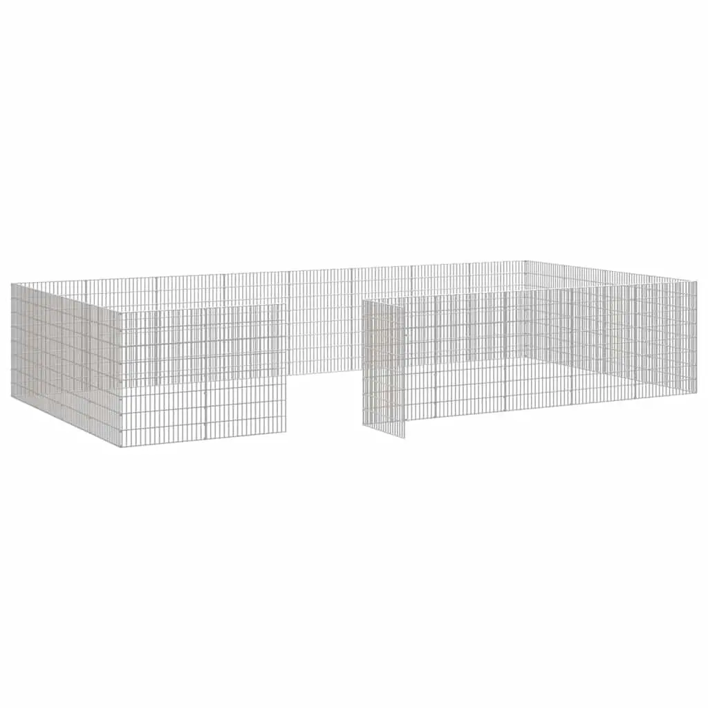Small Animal Enclosure 24 Panel Pen for Rabbit Guinea Pig Run Exercise Playpen