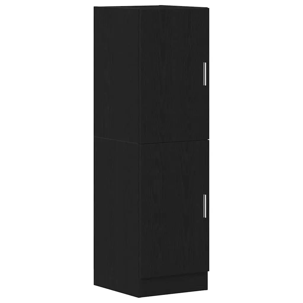 2 Piece Kitchen Cabinet Set for Kitchen Black Wall Mounted Storage Shelves