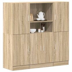 Specifications of 3-Piece Brown Kitchen Cabinet Set