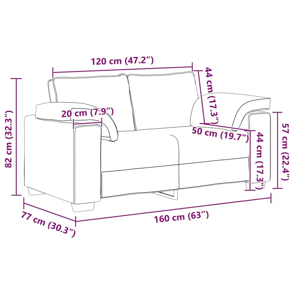 Black Velvet 2 Piece Sofa Set