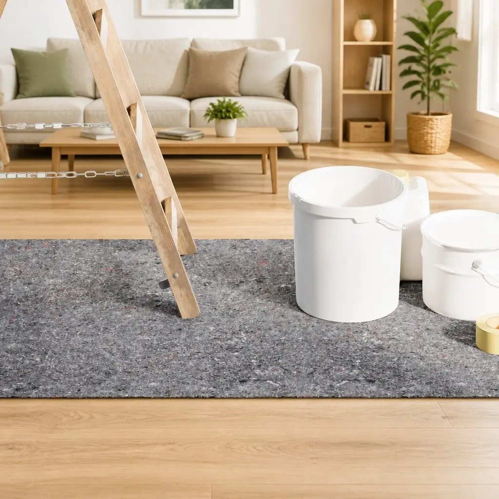 Non-slip Painter Fleece Floor Cover