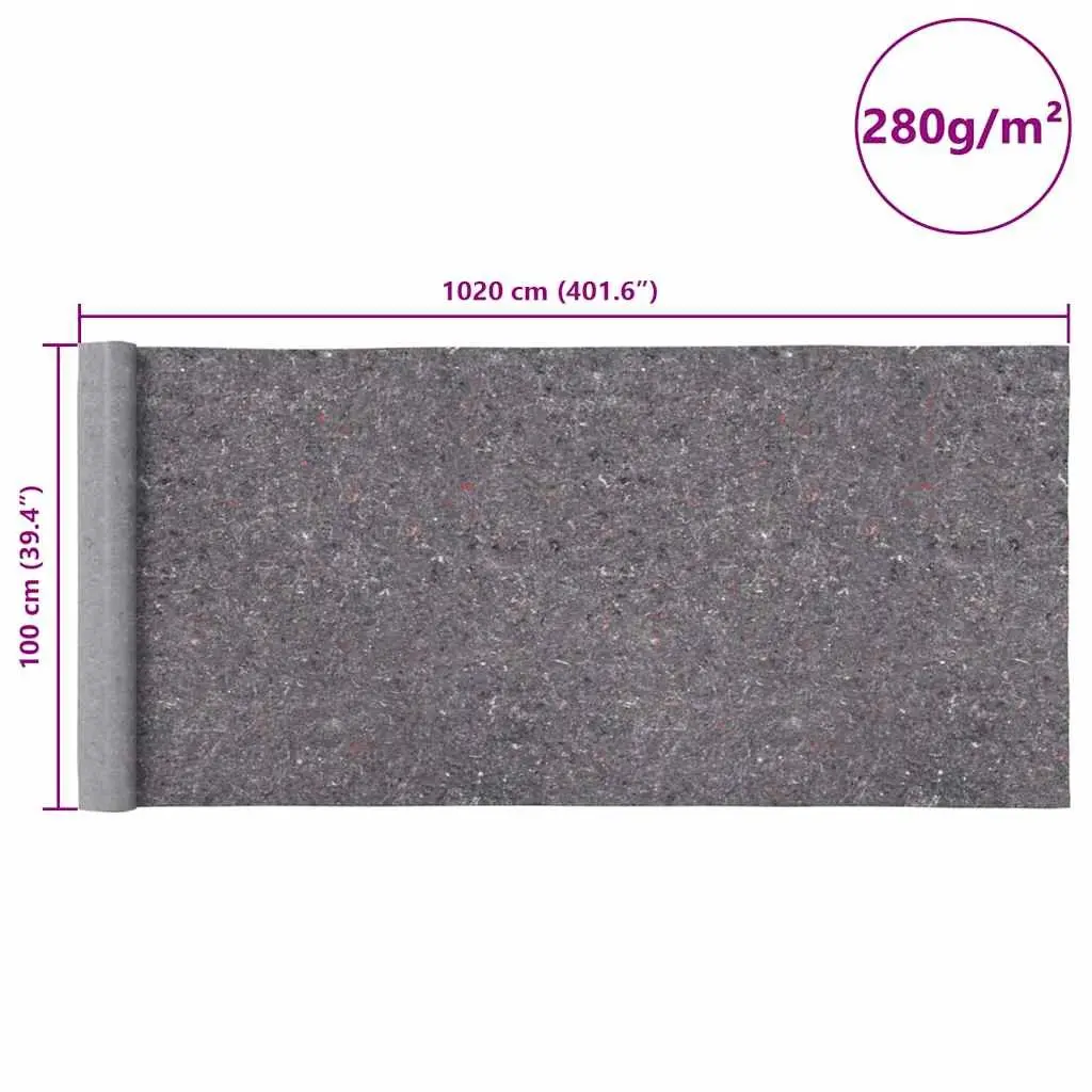 Non-Slip Painter Fleece Floor Protection 10m x 1m, 2 Pack