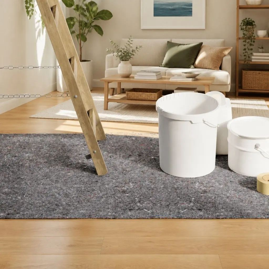 Floor Protection Painter Fleece Non-slip 25m x 1m 280 g/m² Pack of 2