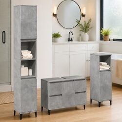 Specifications of 3-Piece Grey Bathroom Furniture Set