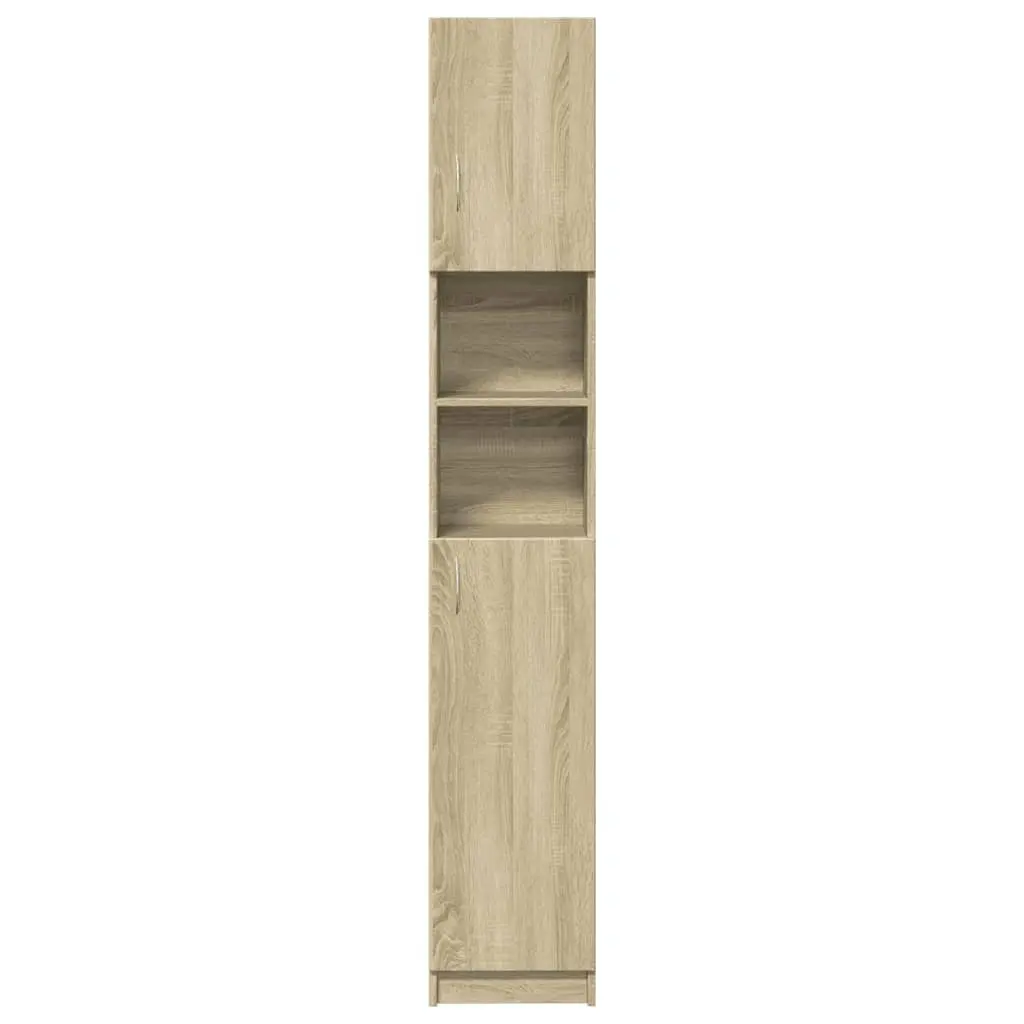 Bathroom Furniture Set Above Washing Machine 2pcs Sonoma Oak