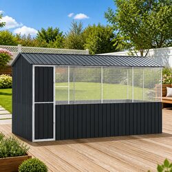 Bird Cage Specifications: Galvanised Steel, Anthracite, 410 x 210 x 230 cm