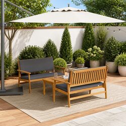 Specifications of the 3-Piece Outdoor Garden Sofa Set