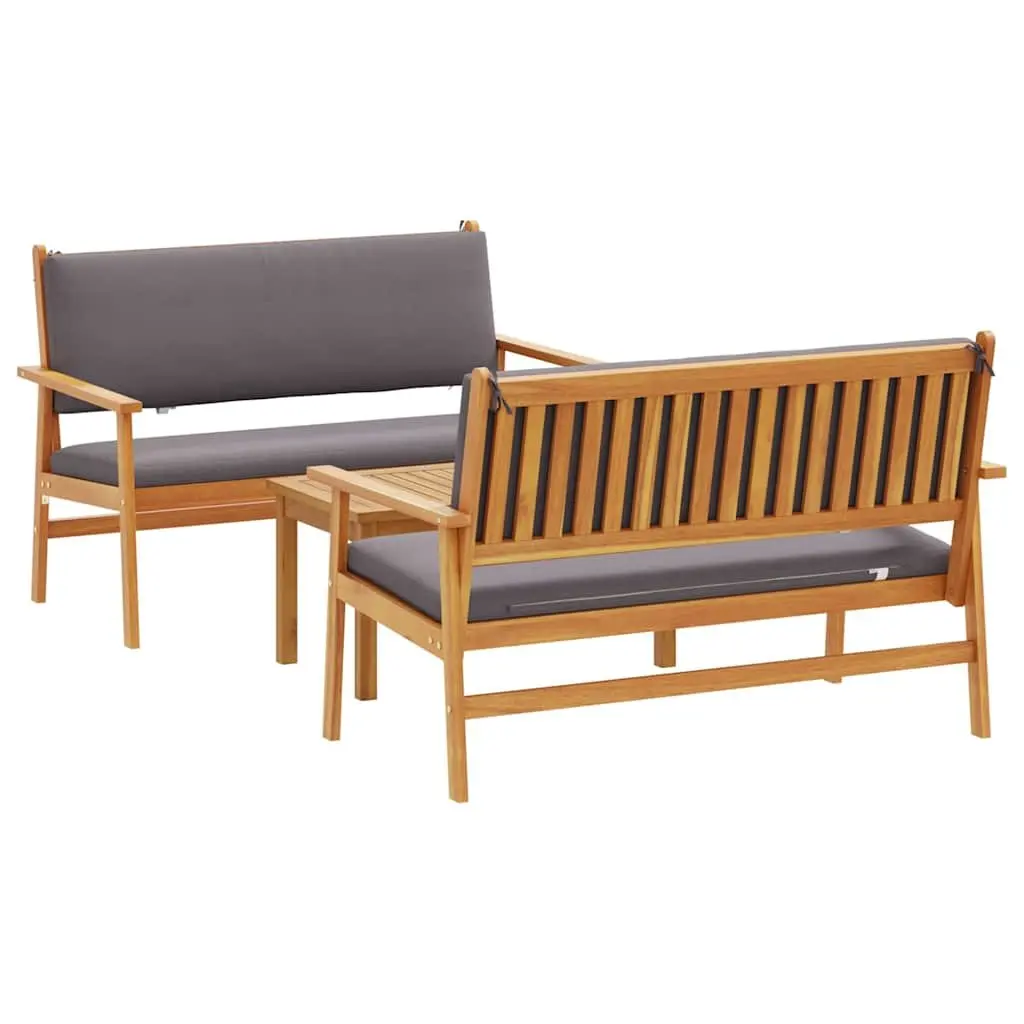 3-Piece Outdoor Garden Sofa Set