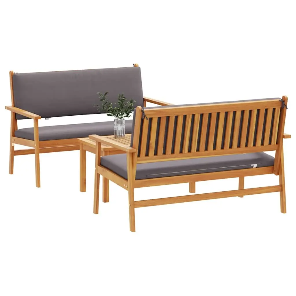 3-Piece Outdoor Garden Sofa Set