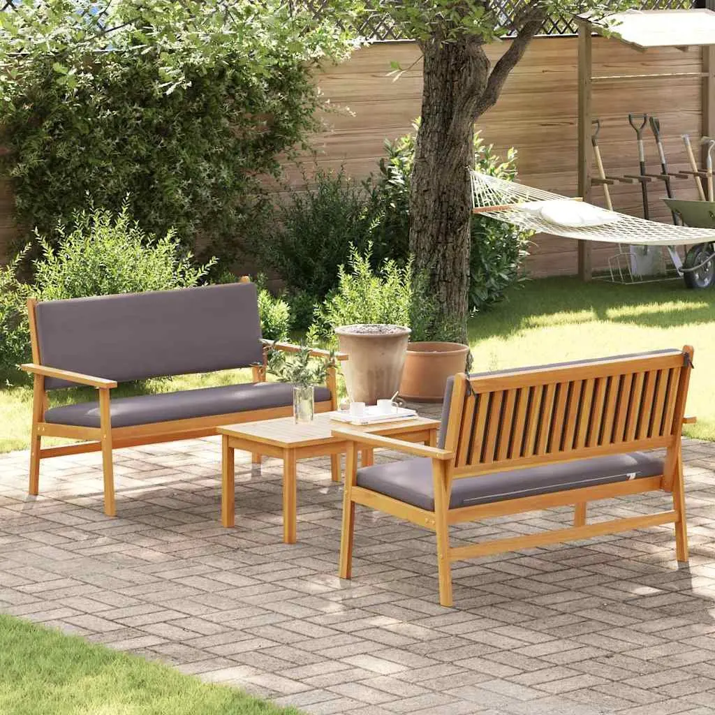 3-Piece Outdoor Garden Sofa Set