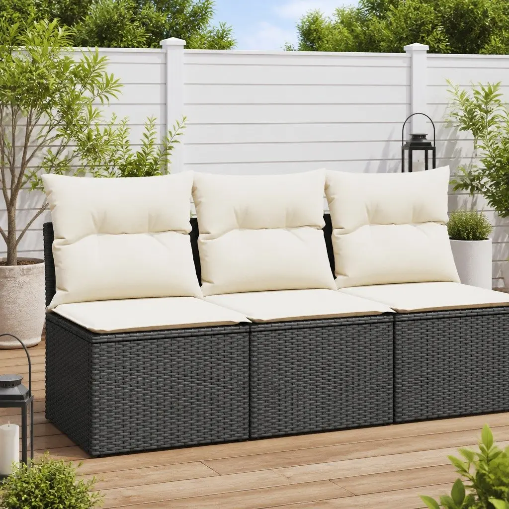 2 Piece Garden Sofa Set with Storage