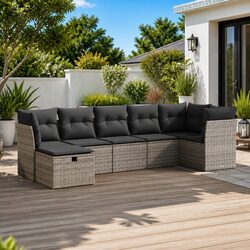 7-Piece Modular Garden Sofa Set: Dimensions and Specs