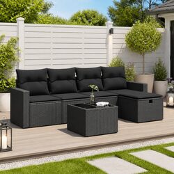 Specifications of 6-Piece Garden Sofa Set with Modular Design
