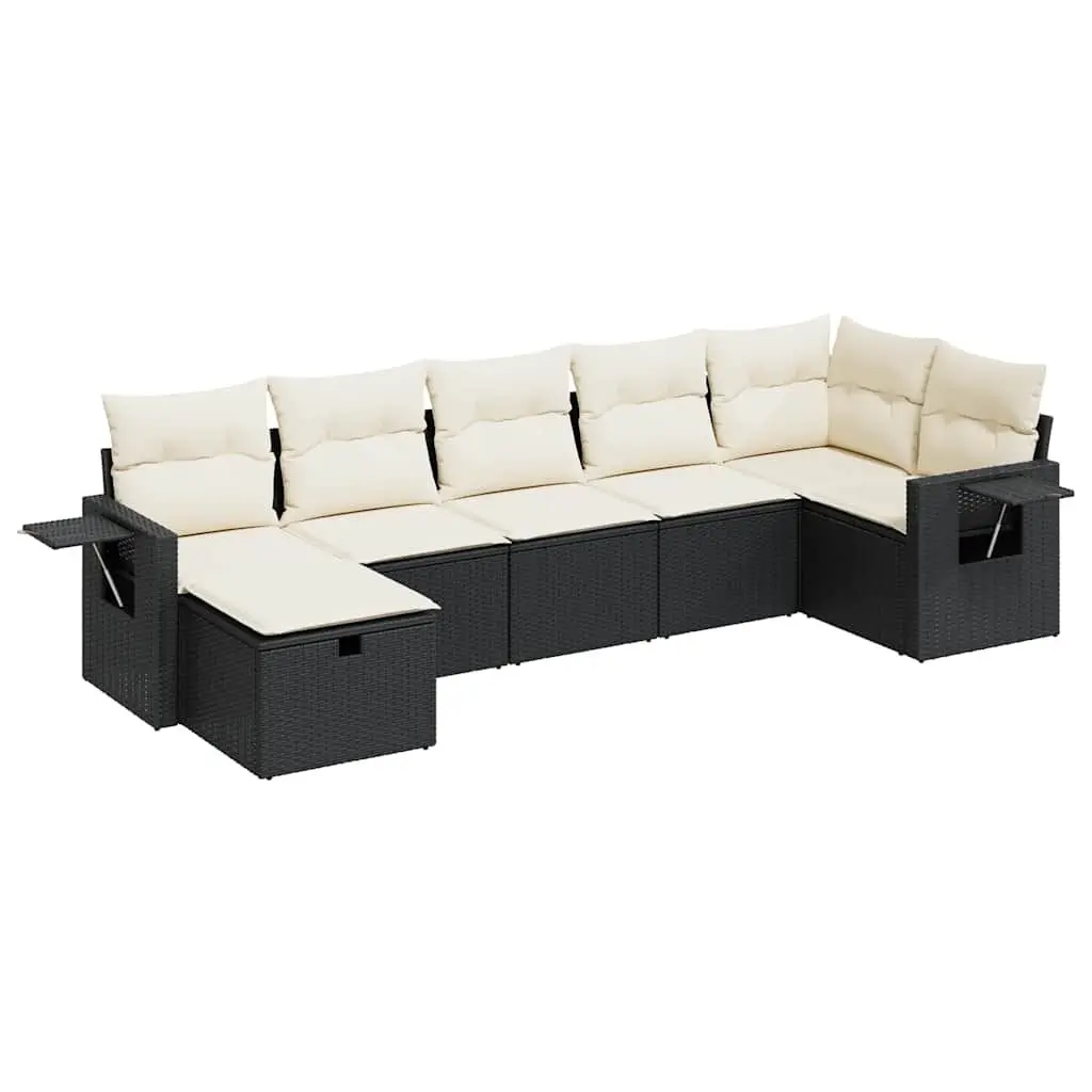 7 Piece Modular Garden Sofa Set with Cushions
