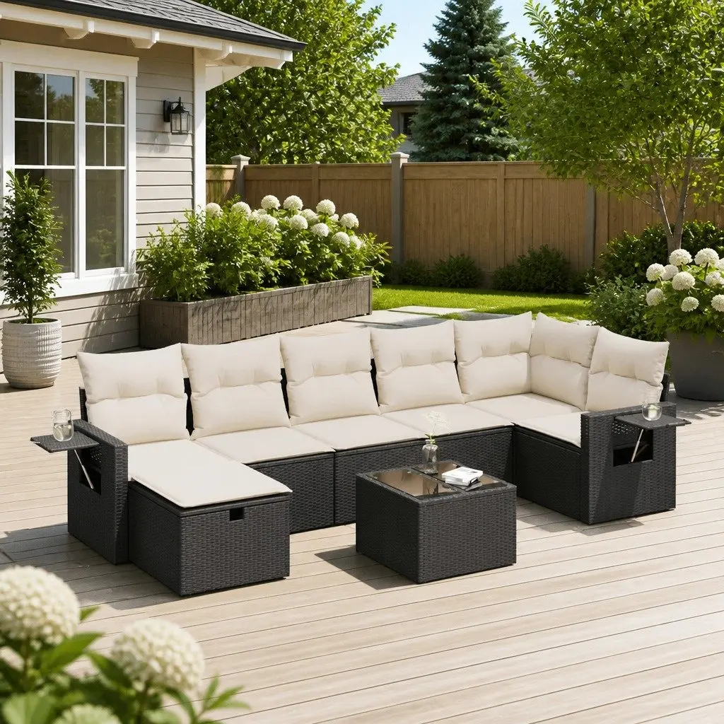 8 Piece Modular Garden Sofa Set
