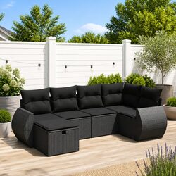Specifications of 6-Piece Modular Garden Sofa Set