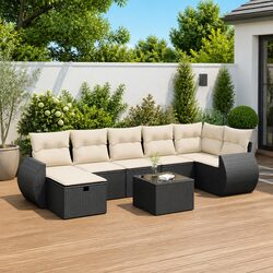 Specifications of the 8-Piece Modular Garden Sofa Set