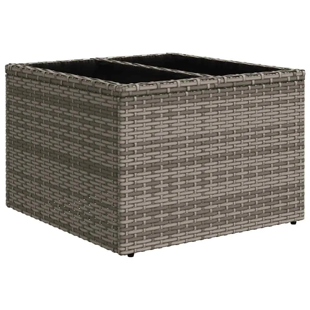 Garden Sofa Set Outdoor Furniture 8 Piece Modular Grey Poly Rattan