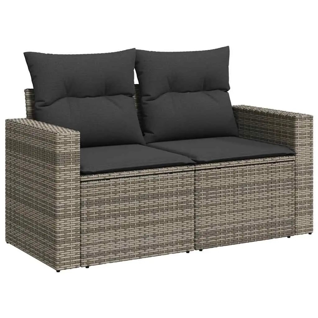 9 Piece Grey Garden Sofa Set